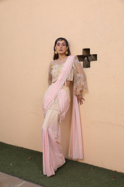 Radiant Dusk Saree 2pc Set