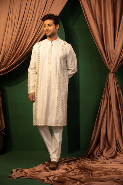 Opulent White Sherwani