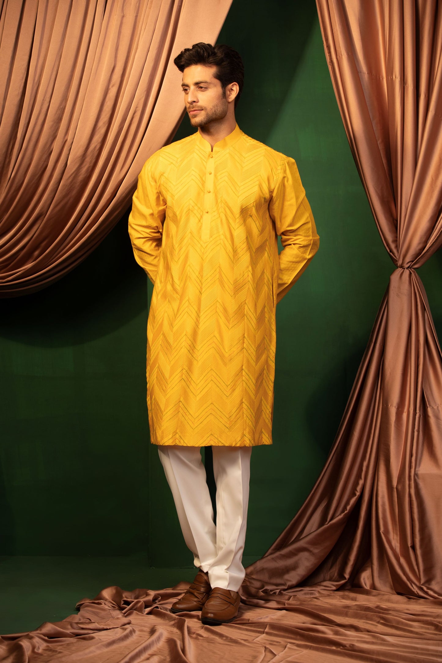 Golden Sunrise Kurta Set