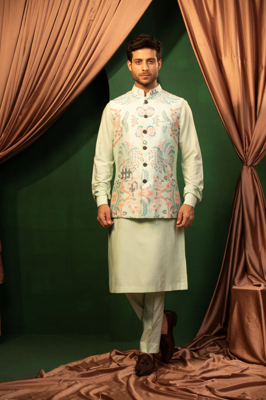 Traditional Grace Jacket Kurta Set