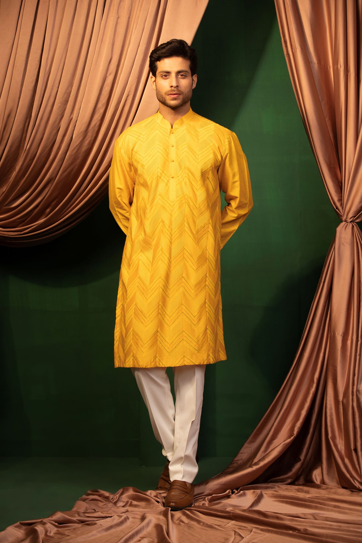 Golden Sunrise Kurta Set