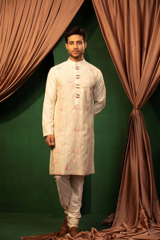 Ivory Blossom Sherwani